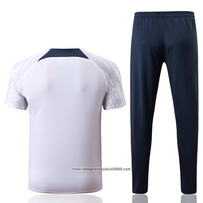 Tuta da Track Paris Saint-Germain Manica Corta 2022 2023 Bianco